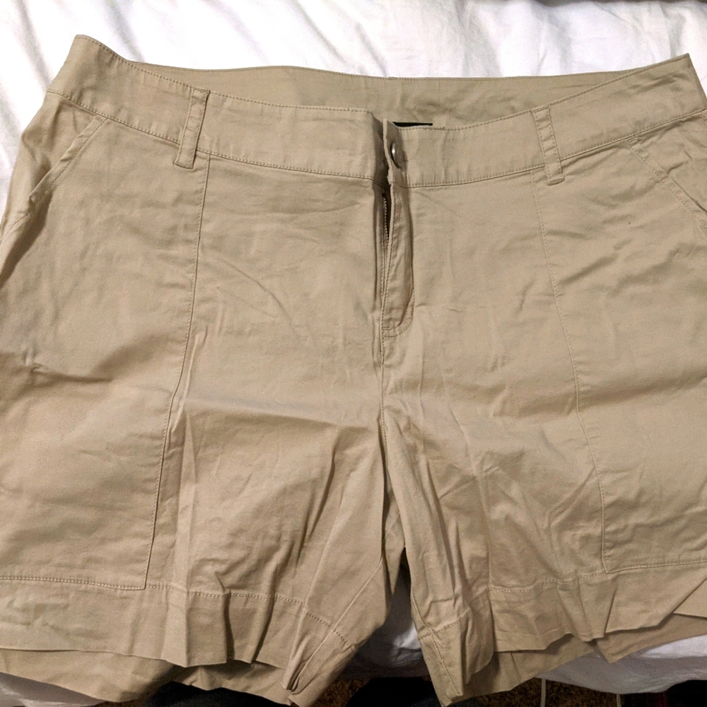 Tan Lane Bryant shorts